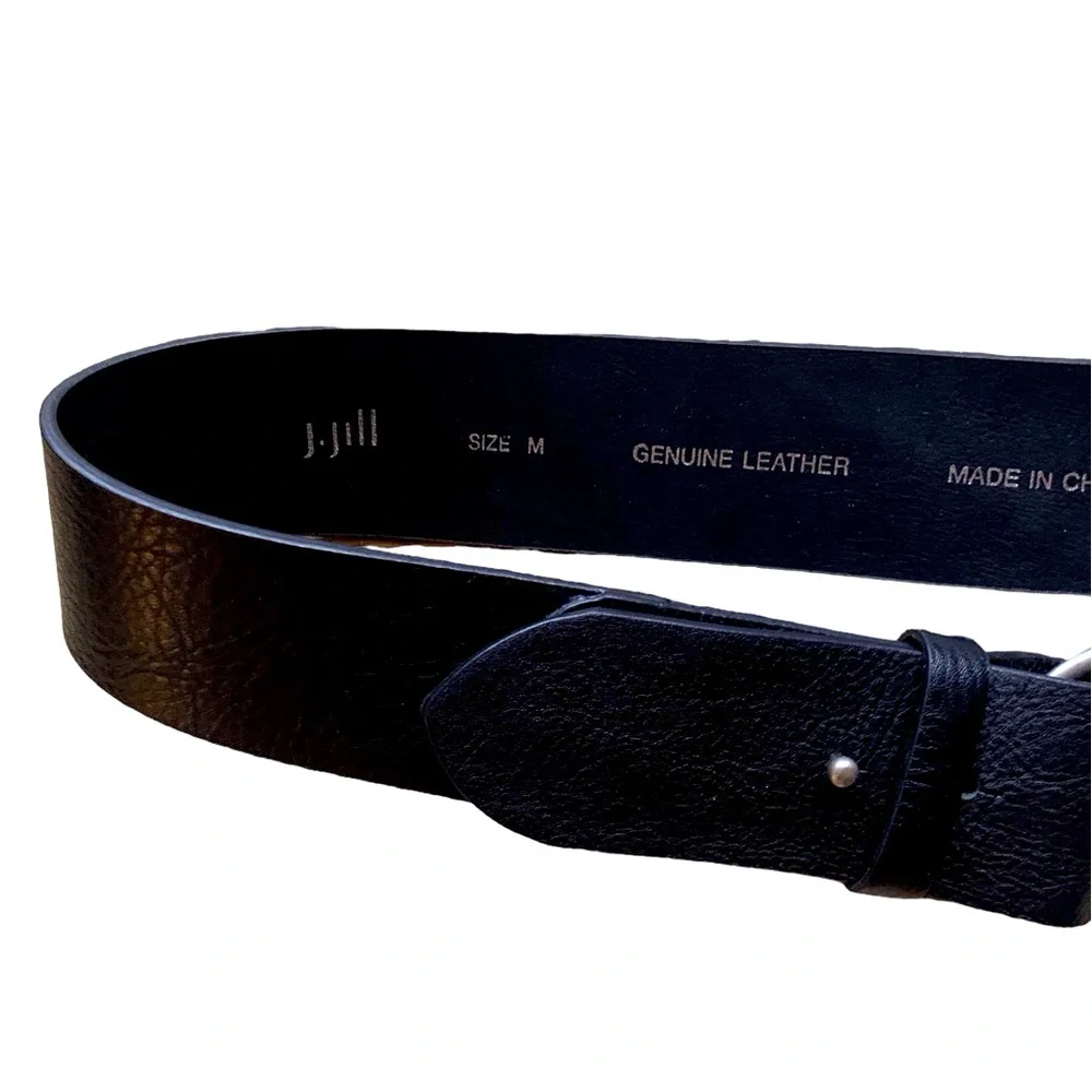 J Jill Triple Ring Buckle Belt Women Color Black Size M